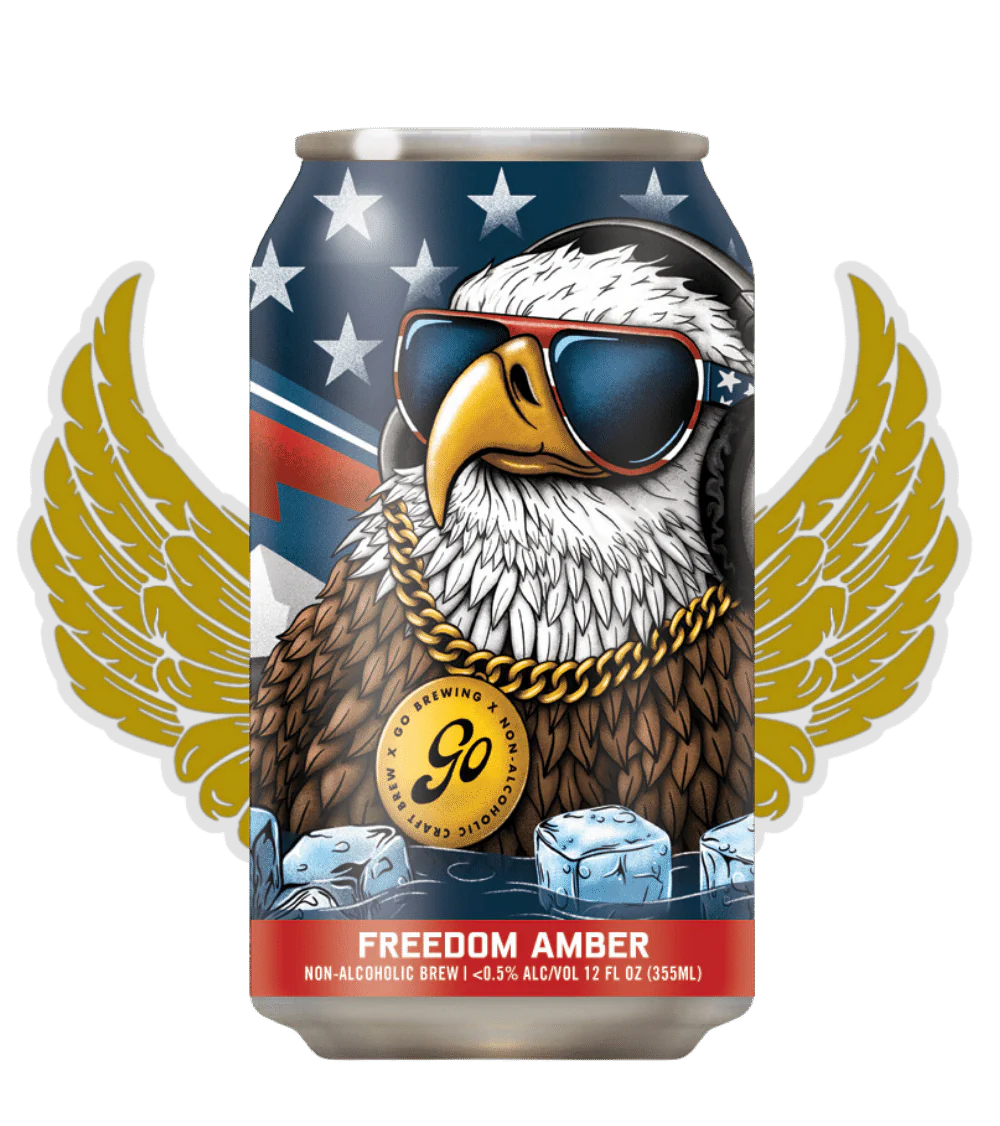 Go Brewing Freedom Amber + Adaptogens (crafted w/out gluten)