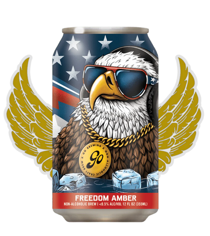 Go Brewing Freedom Amber + Adaptogens (crafted w/out gluten)