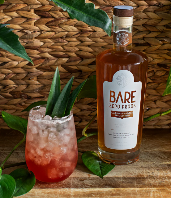 Bare Zero Proof - Caribbean Gold Spiced Rum 750ml
